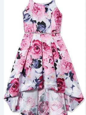 Speechless Pink Floral High-Low Party Dress